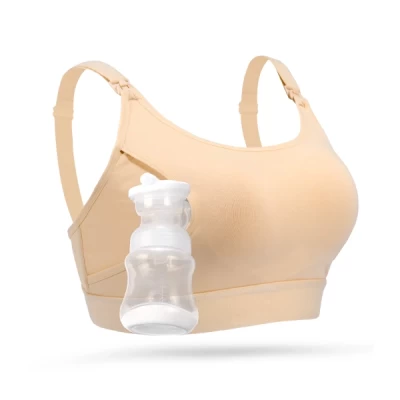 Momcozy Adjustable Breast Pumping & Breast Feeding (m) Beige
