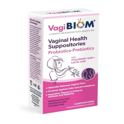 Vagibiom Vaginal Supp Probiotics+prebiotics 5 Pcs