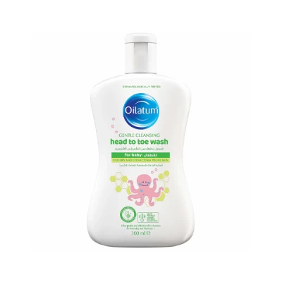 oilatum gentle cleansing head to toe wash baby 300 ml 