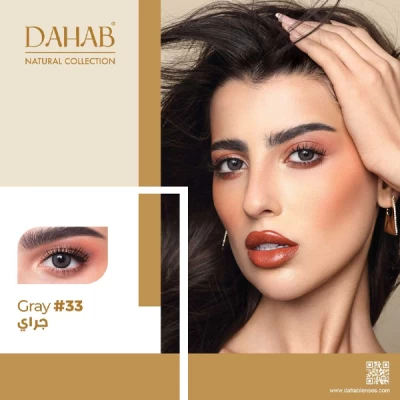 DAHAB MONTHLY SOFT CONTACT LENSES GRAY (33)