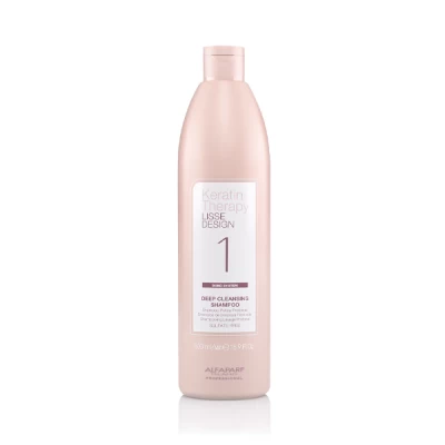 lisse design keratin therapy deep cleansing shampoo  500 ml