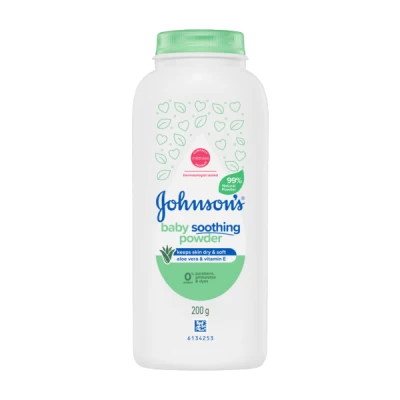 johnson baby powder aloe & vit E natural 200 g