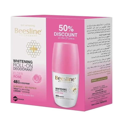 beesline deo roll on elder rose (offer pack  )