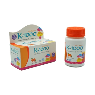 k-1000 orange flavor 30 chewable tablets