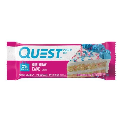 quest protein bar birthday cake 60 g