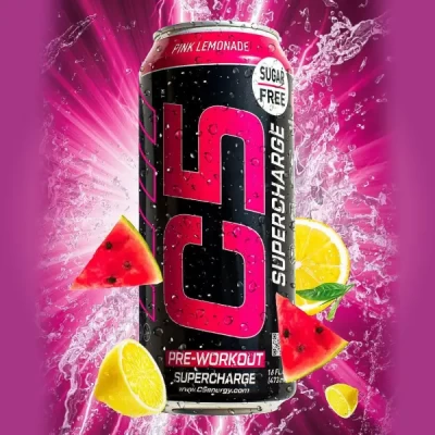 C5 PRE-WORKOUT SUPERCHARGE 473ML PINK LEMONADE sugar free