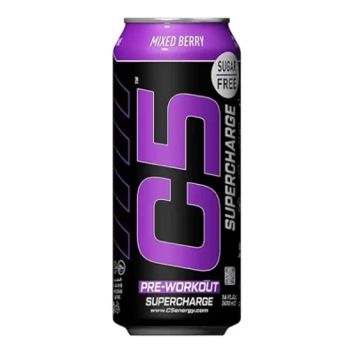 C5 PRE-WORKOUT SUPERCHARGE 473ML MIXED BERRY sugar free