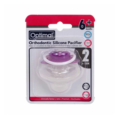 optimal orthodontic silicon pacifier 6+ 