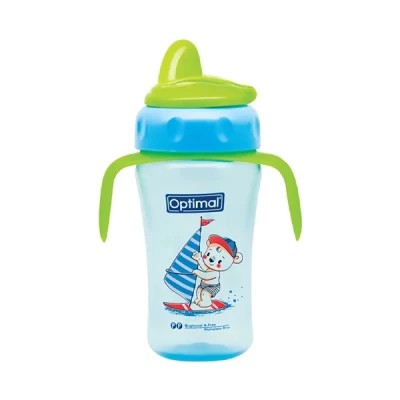 optimal silicon spout bottle with handle 260ml 