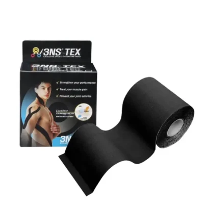 3ns tex kinesiology tape 5cmx5m black 