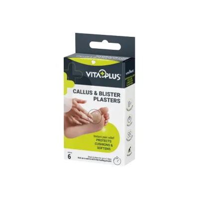vitaplus hydrocolloid plaster blister+callus 6's