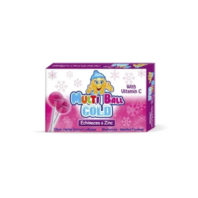 multiball cold lollipops echinacea sugar free 12's