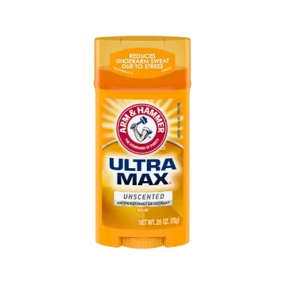 arm & hammer ultra max deo stick unscented 73gm