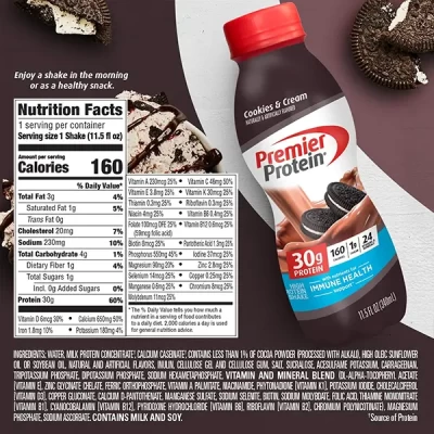 Premier Protein high Protein shake Cookies & Cream 340ml