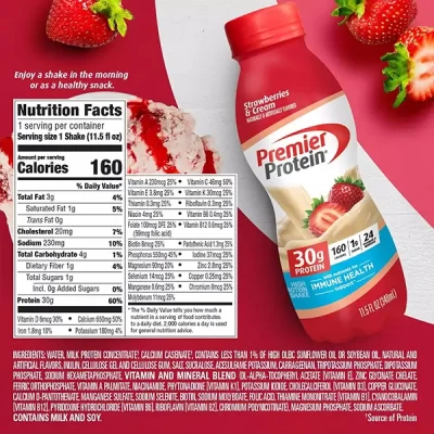 Premier Protein high Protein shake Strawberries & Cream 340ml